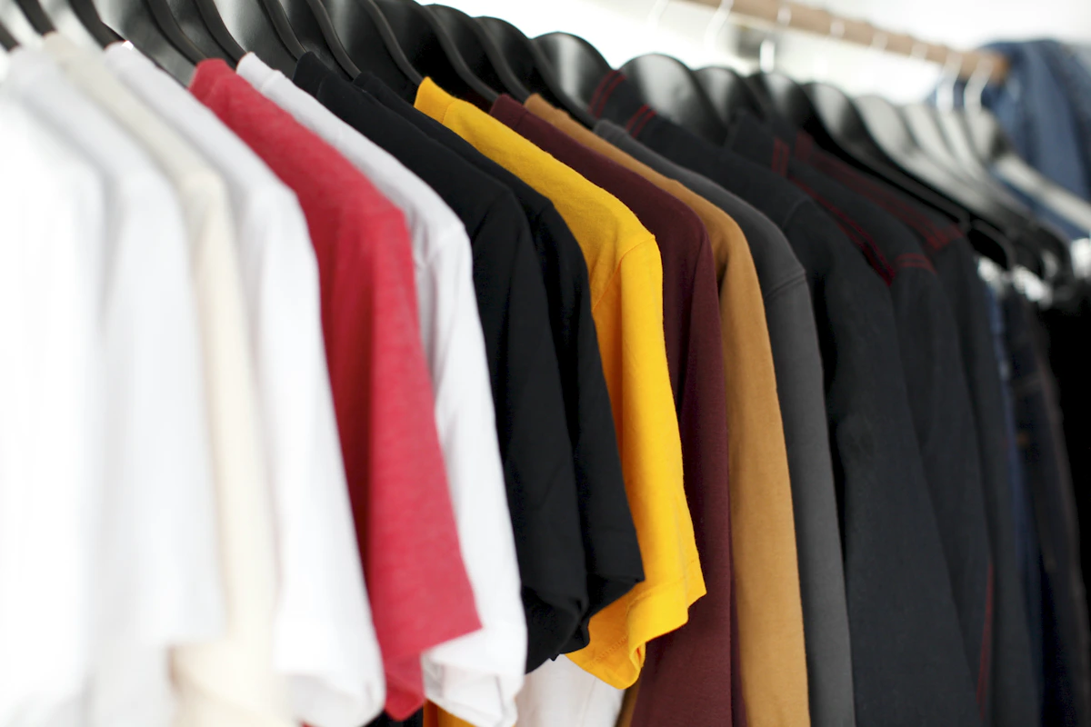 Garment folding and pre-shipment quality check at clothing factory before export packing