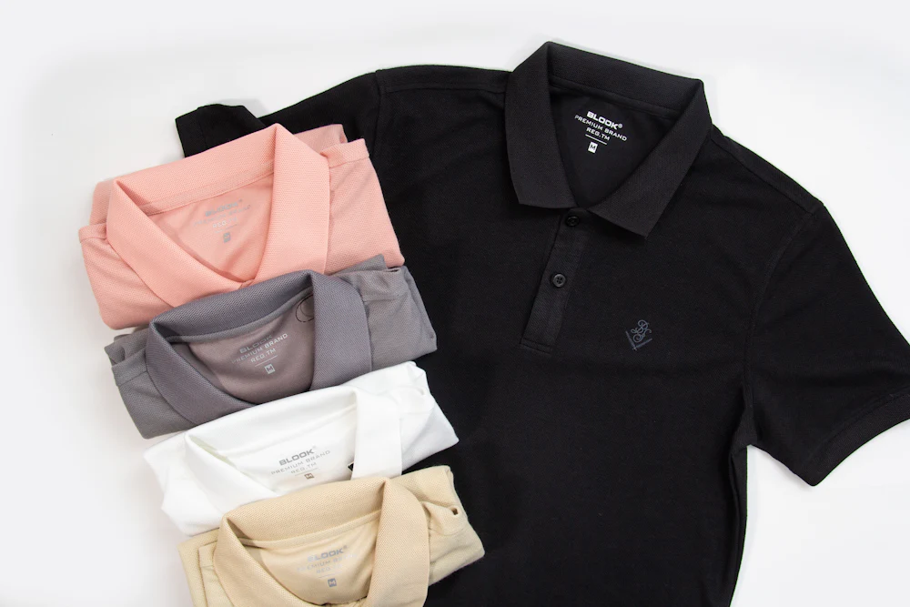 Bulk polo shirt manufacturing color range for wholesale orders