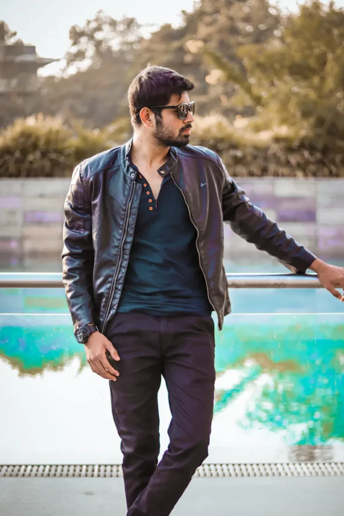 Leather goods manufacturer for fashion brands producing a genuine leather jacket