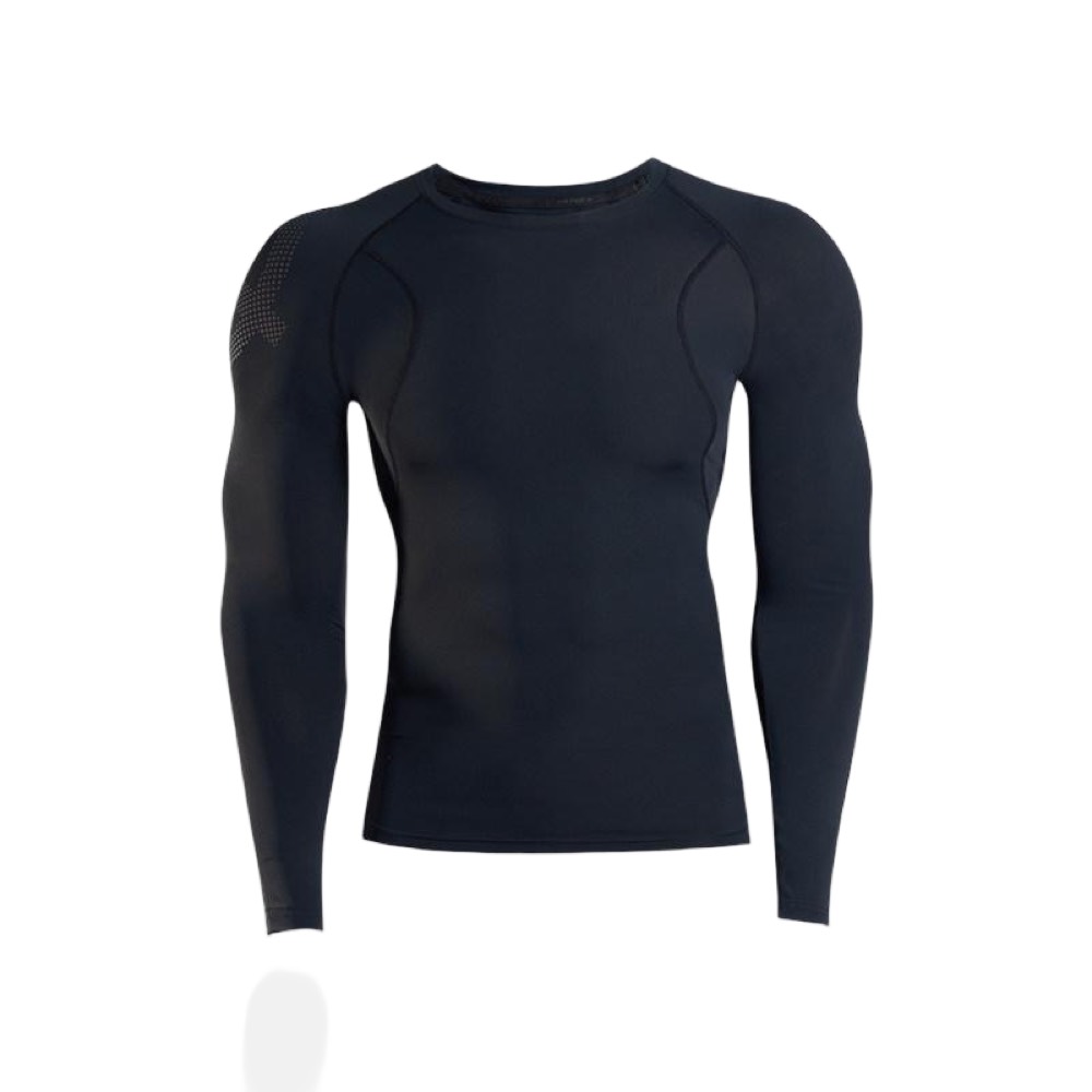 Black compression shirt sample from a sportswear manufacturer
